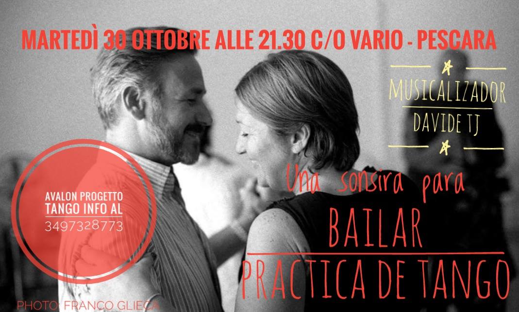 Una sonrisa para bailar. Practica de tango - Avalon progetto Tango Pescara